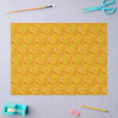 Chique Abstracte Abrikozen Bloemenprint Tissuepapier (Craft)
