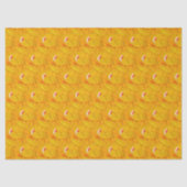 Chique Abstracte Abrikozen Bloemenprint Tissuepapier (Voorkant)