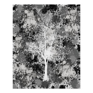 Chique Abstracte Bos Perfect Poster