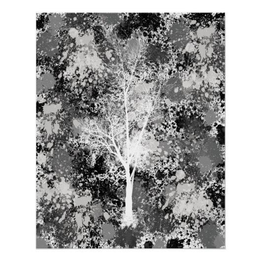 Chique Abstracte Bos Perfect Poster (Voorkant)