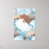 Chique Abstracte Industriële Fusie Verf Kunstpatro Canvas Afdruk (Voorkant)