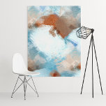 Chique Abstracte Industriële Fusie Verf Kunstpatro Canvas Afdruk<br><div class="desc">Mooie hedendaagse sienna en donkerbruin, taupe beige, blauwgroen en leistblauw, wit en grijs gekleurde masculine geometrische penseelstreken schilderen kunstpatroon. , elegant, stijlvol en eclectisch kleurrijk ontwerp voor de artistieke interieurontwerper, de artistieke decorator van het interieur, populaire heuptrendsetter, retro-kunststijl of een abstracte digitale geometrische motief minnaar. Pas dit ontwerp aan met...</div>