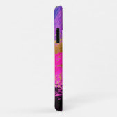 Chique abstracte moderne kunst paars roze goud gli Case-Mate iPhone case (Achterkant/rechts)