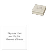 Chique adresstempel rubberstempel (Gestempeld)