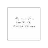 Chique adresstempel rubberstempel (Afrduk)