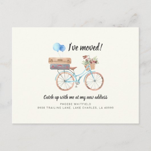 Chique adreswijziging verplaatsen aankondigingskaart (Voorkant)