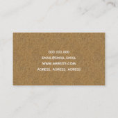 Chique advocaat kurkhout visitekaartje (Achterkant)