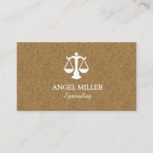 Chique advocaat kurkhout visitekaartje (Voorkant)