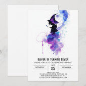 Chique afdrukbare Wizardry Verjaardag Kaart (Voorkant / Achterkant)