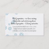 chique afrikaans amerikaanse vrouw chef kruiden ca visitekaartje (Achterkant)