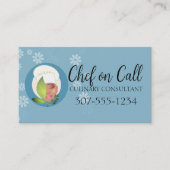chique afrikaans amerikaanse vrouw chef kruiden ca visitekaartje (Voorkant)