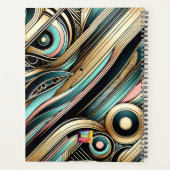 Chique Afro-Amerikaanse Vrouw Gepersonaliseerde Pl Planner (Achterkant)