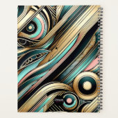 Chique Afro-Amerikaanse Vrouw Gepersonaliseerde Pl Planner (Achterkant)