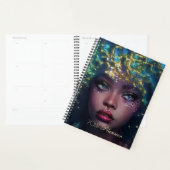 Chique Afro-Amerikaanse Vrouw Planner (Display)