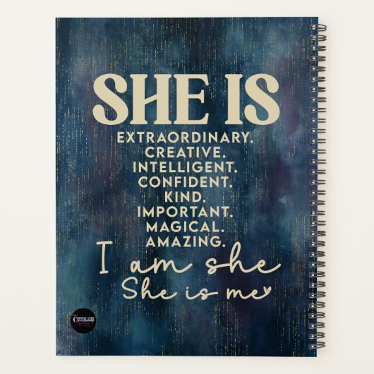 Chique Afro-Amerikaanse Vrouw Planner (Achterkant)