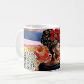 Chique Afro-Style Espresso Cup - Stijlvol en klein Koffiemok (Voorkant links)