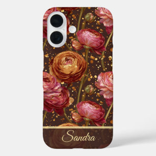 Chique afstudeercadeau Ranunculus op maat iPhone 16 Hoesje