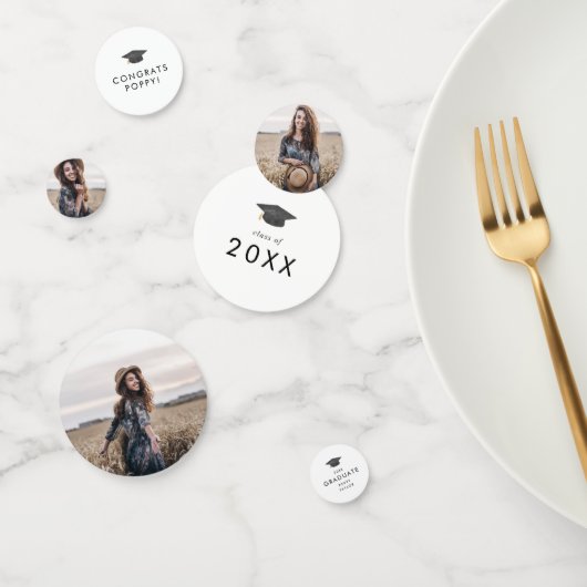 Chique Afstudeerder Pet Congrats Afstudeerder Afst Confetti (Groep)