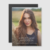 Chique Afstuderen foto bekendmaking (Voorkant / Achterkant)