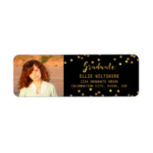 Chique Afstuderen foto Faux Gold Foil Confetti