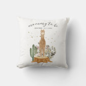 Chique alpaca nieuwe moeder Moeder worden Kussen (Voorkant)