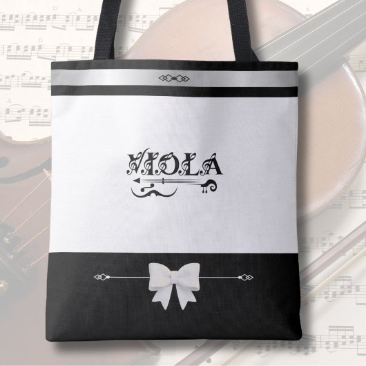 Chique Altviolist Zwart Witte Altviool Tas