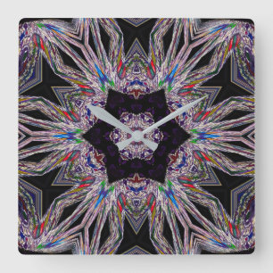 Chique Amethist Ontwerp Acryl Wandklok