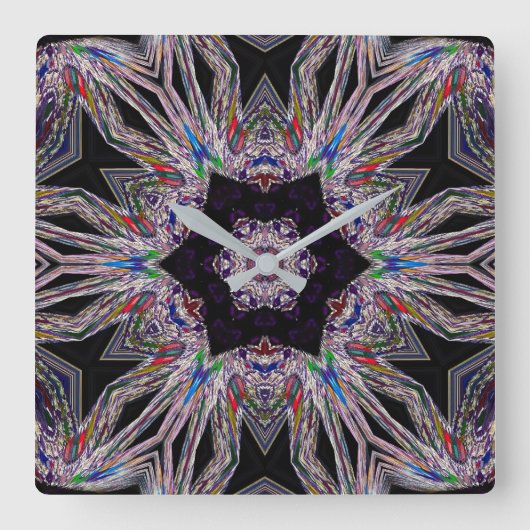 Chique Amethist Ontwerp Acryl Wandklok (Voorkant)