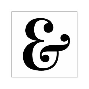 Chique Ampersand en teken Zelfinktende Stempel