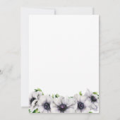 Chique Anemone bruiloft uitnodiging (Achterkant)