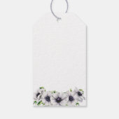 Chique Anemone Floral bruiloft welkomsttas Cadeaulabel (Achterkant)