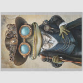 Chique Antropomorfe Steampunk Kikker R4H Decoupage Tissuepapier (Voorkant)