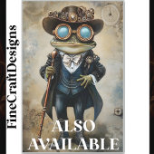 Chique Antropomorfe Steampunk Kikker R4H Decoupage Tissuepapier