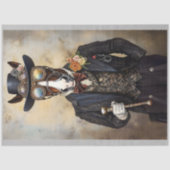 Chique Antropomorfe Steampunk Paard Q8H Decoupage Tissuepapier (Voorkant)
