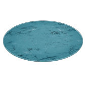 Chique aqua blauwe marmeren bruiloft snijplank (Hoek)