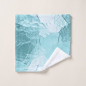 Chique Aqua Mint Blauw Glam Bad Handdoek (Wasdoekje)