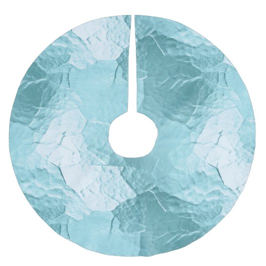Chique Aqua Mint Blauw Glam Kerstboom Rok (Voorkant)