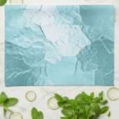 Chique Aqua Mint Blauw Glam Theedoek (Gevouwen)