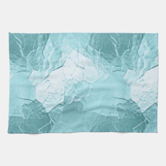 Chique Aqua Mint Blauw Glam Theedoek (Horizontaal)