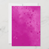 Chique aqua roze iriserende glitter kerst kaart (Achterkant)