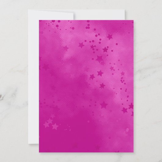 Chique aqua roze iriserende glitter kerst kaart (Achterkant)