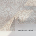 Chique Art Deco Bloemen Veer Patroon Zacht Beige Behang<br><div class="desc">Verhoog uw interieur met dit chique Art Deco Peel & Stick behang, met een verfijnd bloemenveren patroon in een zachte beige tint. Het elegante ontwerp is geïnspireerd op klassieke Art Deco-motieven, die ingewikkelde details combineren met een moderne touch. De neutrale beige kleur voegt warmte en een tijdloze aantrekkingskracht toe, waardoor...</div>