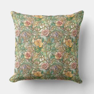 Chique art nouveau rozen kussen