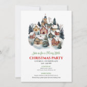 Chique artistieke kerstscène feestelijke viering kaart (Voorkant)