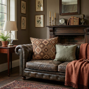 Chique artistieke Perzische stijl geometrisch patr Kussen