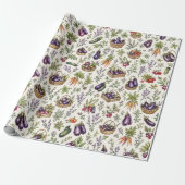 Chique Aubergine Inpakpapier (Uitgerold)