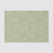 Chique Avocado Groen Glitter Verjaardag Tissuepapier (Voorkant)