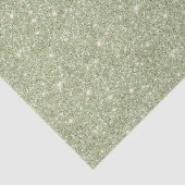 Chique Avocado Groen Glitter Verjaardag Tissuepapier (Detail)