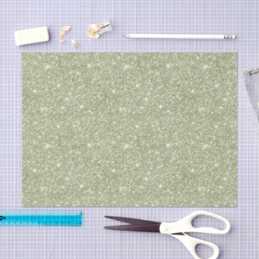 Chique Avocado Groen Glitter Verjaardag Tissuepapier (Craft)