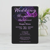 Chique avond bruiloft uitnodiging (Staand voorkant)